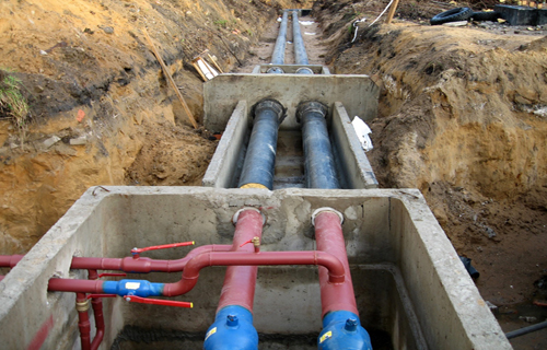 Монтаж трубопроводов внутренних и наружных систем